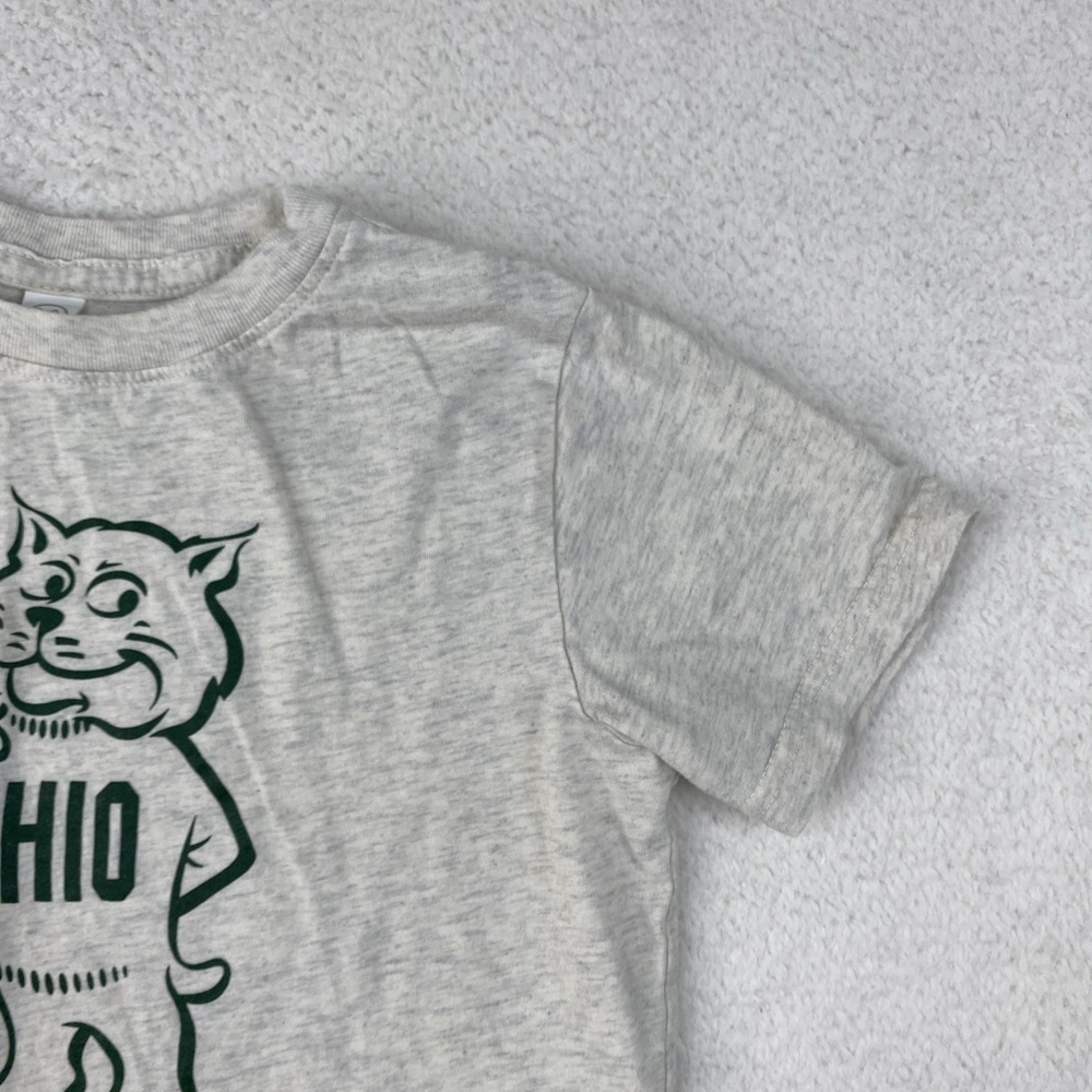 OHIO UNIVERSITY Youth Childrens T-Shirt Size 5/6 Rufus Bobcats Short Sleeve Tee - Picture 9 of 11
